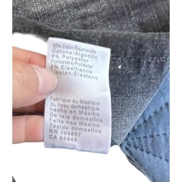 AG Adriano Goldschmied Saige High Rise Straight Jeans Black Size 28 Inseam 26 - Picture 11 of 16